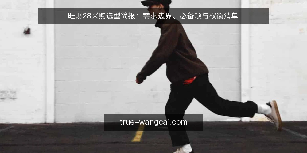 旺财28采购选型简报：需求边界、必备项与权衡清单 — 先定需求边界与评测范围 配图