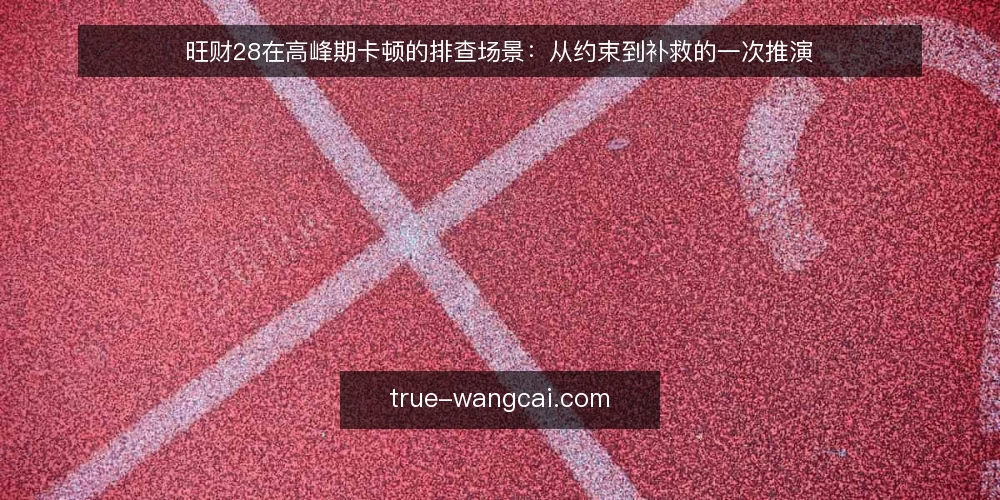 旺财28在高峰期卡顿的排查场景:从约束到补救的一次推演 — 场景与约束:某团队遇到的旺财28卡顿信号 配图